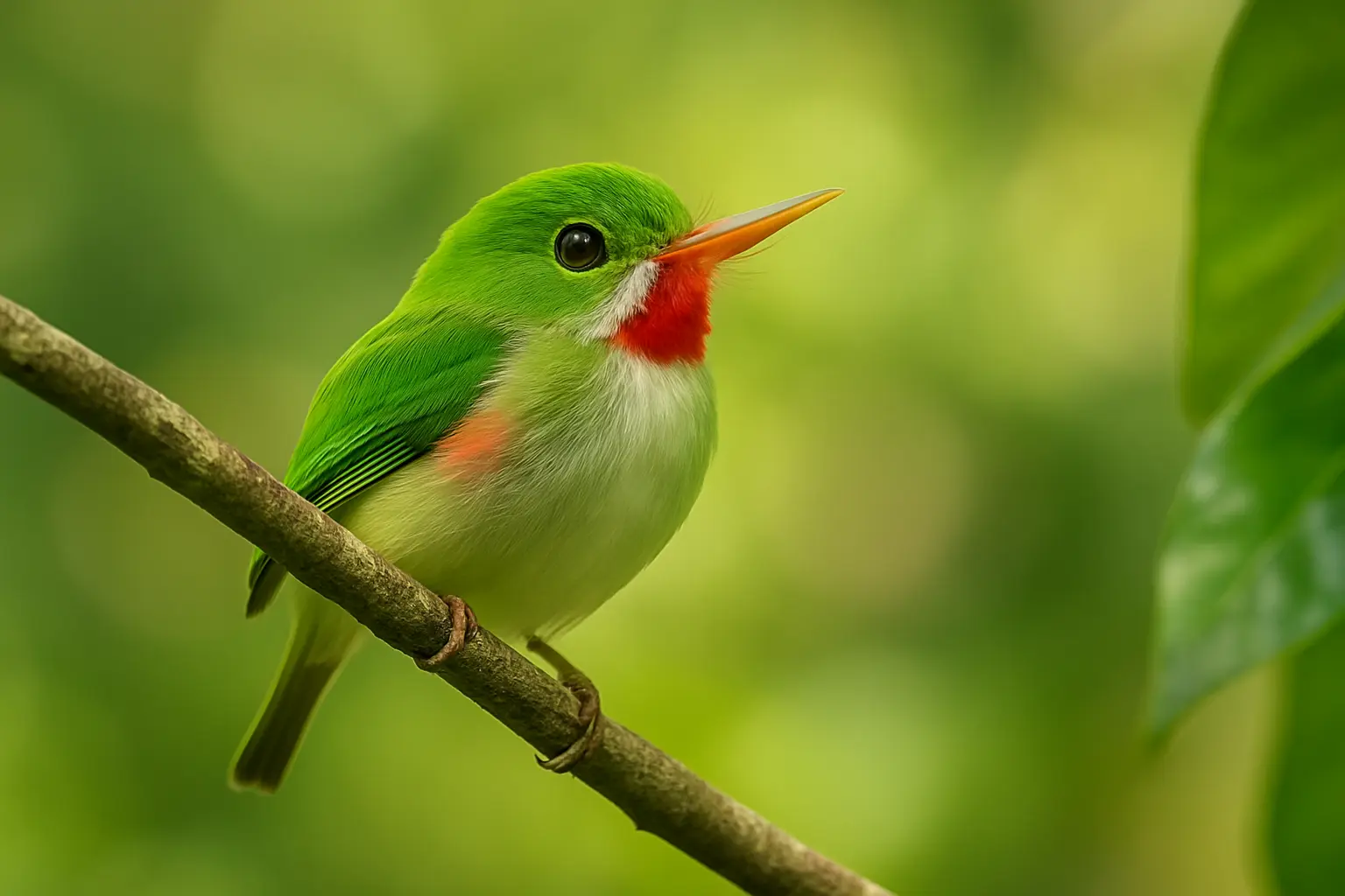 Birdwatching Jamaica – Jamaican Tody bird near Blue Lagoon Portland